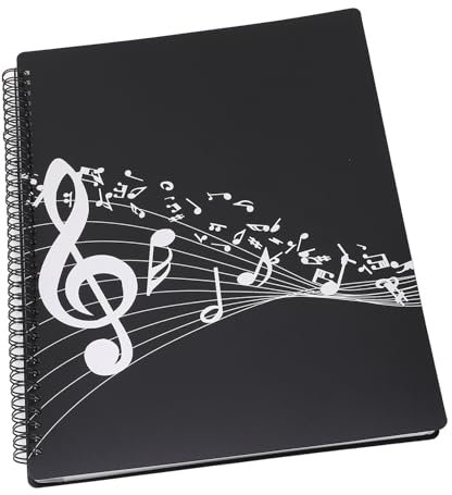 Keenso Sheet MusicFolder,Sheet Music Folder A4 Size ABS Music Sheet File Paper Storage Folder for Piano