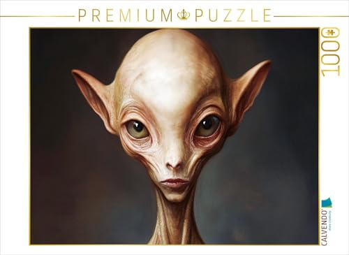 Puzzle · Außerirdisches Porträt - Mystisches Wesen zwischen Sci-Fi und | Realität · Faszinierendes Porträt eines außerirdischen Wesens oder… · 1000 Teile · Lege-Größe 64 × 48 cm · CALVENDO Puzzle