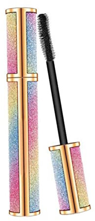 Wimperntusche schwarze Seidenfaser -Wimpern Dicke Ausdehnung Mascara 4D Langes wasserdichte Wimpernpinsel -Make -up -Werkzeugkosmetik für Auge 8g