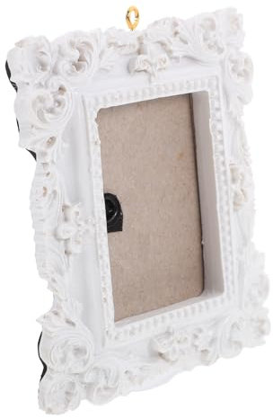 Cabilock Retro Weihnachtsbaum Bilderrahmen 3D Geprägt Ornament Wandkunst Urlaub Weiß