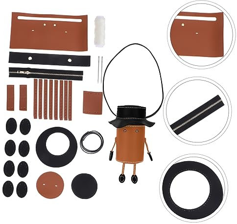 NUOBESTY Nähbeutelherstellungszubehör Handgemachtes Beutel-zubehörset Tasche Und Mädchenfreundliches Handwerk
