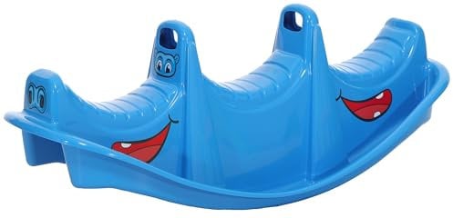 Dohany Wippe Rocker Nilpferd Tier Schaukelwippe Kunststoff Kinder Spielzeug blau