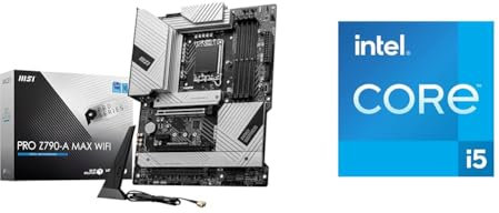 MSI PRO Z790-A MAX WIFI Motherboard ATX - Supports Intel 12th & 13th Gen Core Processors + Intel Core i5-12600K 12th Generation Desktop Processor