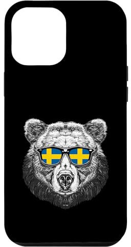 Schwedenflagge Bär Sonnenbrille Schwedische Wurzeln Swedish Pride Hülle für iPhone 12 Pro Max