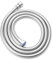 Flexible de Douche 2m - Tuyau de Douche en 304 acier inoxydable avec protection Anti-Torsion Haute Pression interface Standard G1/2 design Chromé Convient à Toutes les douchettes (Argent)