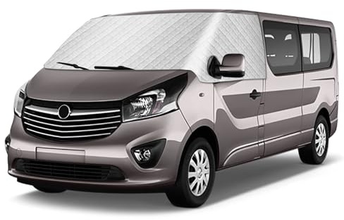 Opaltool Frontscheibe für Renault Trafic 2014-2023 | Aluminium Farbene Außenabdeckung für die Windschutzscheibe, Frost- und Schneeschutzabdeckung