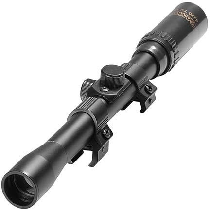Visor telescópico Gamo 4X20 - mira telescópica para carabinas, Rifles y escopetas de balines o perdigones (Aire comprimido) con Montura de 11mm