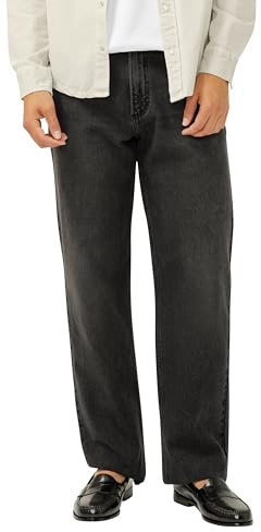 Silver Jeans Co. Men's Relaxed Fit Straight Leg Jeans, Dark Wash, 34W x 32L