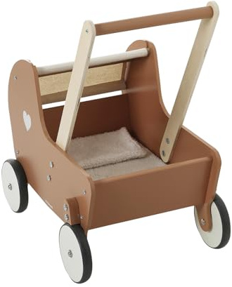 VERTBAUDET Baby-Spielzeug, Laufwagen aus FSC-Holz, Karamell, TU