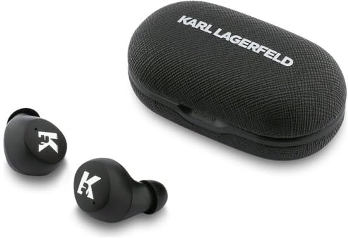 CG MOBILE Karl Lagerfeld Saffiano Logo ENC TWS-Kopfhörer (Schwarz)
