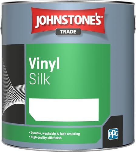 1LTR - JOHNSTONES TRADE VINYL SILK EMULSION BRILLIANT WHITE