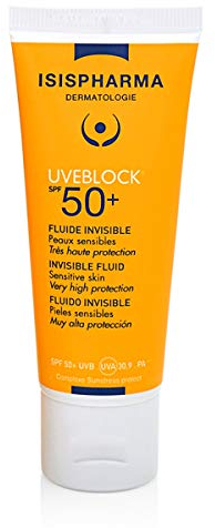 ISISPHARMA UVEBLOCK Spf 50+ Fluide Invisible - Protection solaire - Fabrication Française