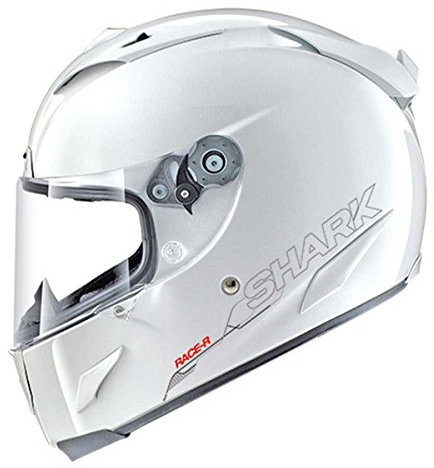 SHARK Motorradhelm Race-R PRO Blank, Weiß, Größe M