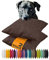 npluseins 2er Pack Kissenhüllen mit Struktur-Muster - Polsteroptik 617.767, 1 Pack (2 Stück) - Kissenhüllen 40 x 40 cm, Schokobraun