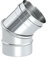 Schornstein - Winkel drehbar 0-45°, Innendurchmesser 300mm; 0,6mm Wandstärke, Edelstahl