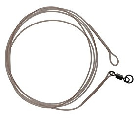 Prologic LM Mirage Loop Leader W/Ring Swivel 100cm - 2 Vorfächer zum Karpfenangeln, Karpfenvorfächer zum Angeln auf Karpfen, Tragkraft:35lbs/15.9kg