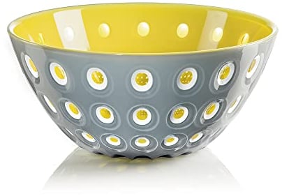 Guzzini, Bol Ø20 'Le Murrine', Ø20 x h9 cm, Gris/Jaune