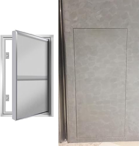 Blazea Revisionsklappe Magnetische Fliesen Wartungsklappe Metall Verdeckte Trockenbauwand Revisionstür Elektrik/Verkabelung/Heizung Revisionsklappe Druckverschluss Wandlochabdeckung(700x900mm)