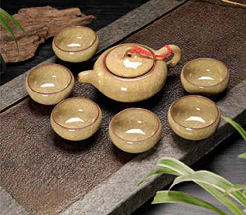 YEZINB Kung Fu Tee Tee-Set Keramik Teekanne Teetasse Set Porzellanterrine Teeschale