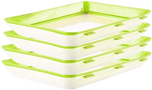 Timess Frischhaltetablett Essen Frisch Tablett konservierungsschale für Lebensmittel Tablett für die Lebensmittelkonservierung für gesunde Lebensmitteleinsparung Konservierungsbehälter(4pcs)