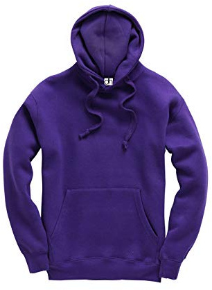 D&H CLOTHING UK Premium Adult Unisex Premium XS-6XL Pullover Heavy Blended Hooded Fleece Jumper Work Wear Sweatshirt Hoodies Top Plain BNW Unisex Purple