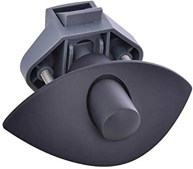 DronePost Serratura con spinta a mezzaluna Ø 20 mm per porte di armadi e mobili 14-16 mm RV Camper Caravan Barche Yacht (Black|Push Latch|P06-BK)
