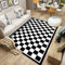 Bereich Teppiche Home Decor Mats Schwarz-Weiß-Schachbrett-Muster-einfache Art warm schalldicht teppiche 200X300cm