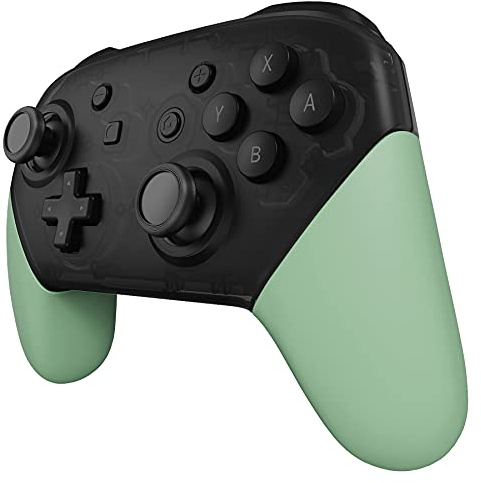 eXtremeRate Griff Case Shell für Nintendo Switch Pro, Matt DIY-Ersatz Grips Hülle Schale Gehäuse Ersatzteile für Nintendo Switch Pro Controller (Matcha Grün)-KEIN Controller