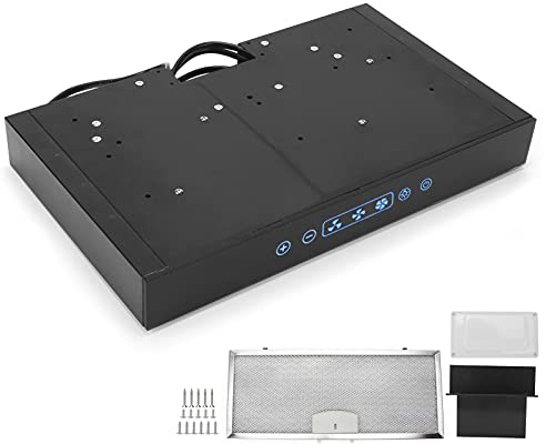 Campana Extractora 12V para Autocaravana 3 Velocidades Ajustables Pantalla Táctil Luz LED Compatible con Cocinas de Caravana y RV Diseño Compacto y Fácil Instalación