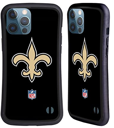 Head Case Designs Offizielle NFL Einfarbig New Orleans Saints Logo Hybride Handyhülle Hülle Huelle kompatibel mit Apple iPhone 13 Pro Max