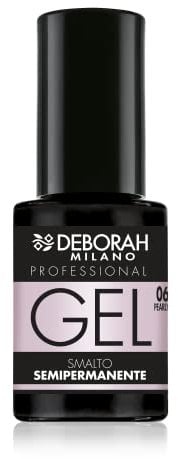 Deborah Milano - Smalto Semipermanente Gel N.06 Rosa Perlato, Effetto Plumping a Lunga Durata, Dona Unghie Intense e Brillanti, 4.5 ml