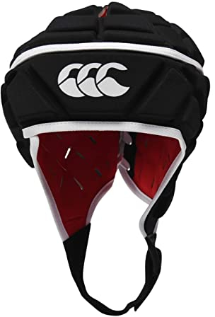 Canterbury Unisex-Erwachsene Headguard Raze-Kopfschutz, Black/True Red, XL