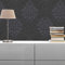 TADESSI Tapete Barock Gioele M1-No.258 Vliestapete Schwarz Silber Tapete mit Ornamenten Wohnzimmer Schlafzimmer Küche