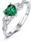 CRYSLOVE Herz Geburtsstein Ringe 925 Sterling Silber Verstellbare Unendlichkeit Verlobungs Offener Ring 12 Monate Geburts Stein Hochzeit Schmuck für Damen Frau Freundin Mädchen