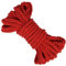 LEREATI Makramee Garn 8mm x 10m Baumwollseil Dicke Baumwollkordel Baumwollgarn, Macrame Cord Geflochten für DIY Handwerk, Basteln, Makramee Wandbehang, Vorhang, Hängepflanze (Rot)