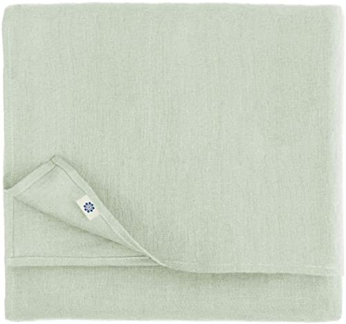 Linen & Cotton Tischdecke Stoff Tischtuch Hygge - Hellgrau, 140x200 | 100% Leinen, Tischwäsche Landhausstil, Rechteckig Festliche Frühling / Home, Für Küche Restaurant Cafe Hotel Party Decoration