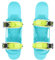 Pyhodi Mini Short Ski Skates für Schnee, Short Snowskates Snowblades Skiboards für Winterschuhe, Verstellbare Short Mini Ski Skates Befestigung an Skischuhen für Wintersport-Skiausrüstung (Bunt)