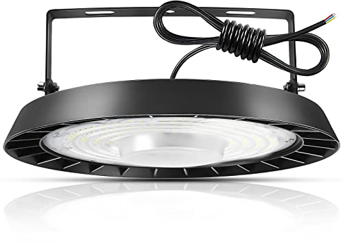 toobettp 200W UFO LED Werkstattlampe, 20000LM 6500K Kaltweiß LED UFO Industrielampe, IP65 Wasserdicht High Bay Licht für Hallenbeleuchtung, Werkstattbeleuchtung, Fabriken, Flughafen, Patio