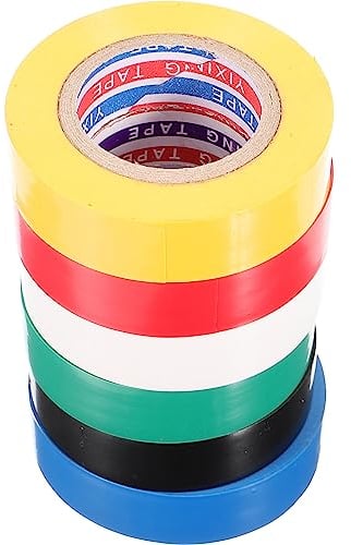 iplusmile 6rollen Pvc-isolierband Farbiges Klebeband Lichtundurchlässiges Markierungsband Temperatur Und Abriebfeste Isolierung Für Elektroprojekte Und Reparaturen