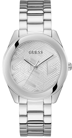 Guess Damenuhr, 40 mm, goldfarbenes Armband, Champagner-Zifferblatt, goldfarbenes Gehäuse