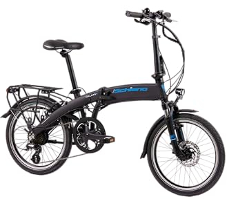 F.lli Schiano Galaxy, E Bike Klappbar 20 Zoll, 36V 10.4Ah Abnehmbarer Akku, Motor 250W 40Nm, Klapprad Ebike für Herren/Damen, Schwarz