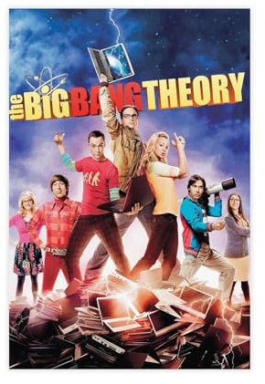 MAHWER The Big Bang Theory Poster Leinwand Poster Wandkunst Dekor Druck Bild Gemälde für Wohnzimmer Schlafzimmer Dekoration ungerahmt 20 x 30 cm