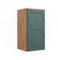 Vicco Armoire Murale de Salle de Bain Irma, Chêne de Force doré/Vert, 30 x 59 cm 2 Compartiments, Salle de Bain