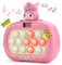 Coolden Pop Fidget Spiel Fidget Toys Quick Push Bubble Game für Kinder Erwachsene Pop Elektronisches Spielzeug mit LED Bildschirm Stress Sensory Spielmaschine Geschenk für Jungen Mädchen Rosa