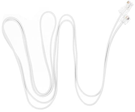 HOMSFOU Telefonico Rj11 6p4c Prolunga Per Telefono 25 Piedi in Pvc Adattatore Modulare Per Accessori Telefonici Resistente