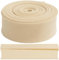 AERZETIX - C77475 - Band, Schrägband, gefaltet Naht 4.5 Meter x 23 mm - 20% Baumwolle und 80% Polyester - Farbe beige