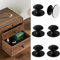 6 Boutons D'armoire Sans Perçage Autocollants pour Armoires Boutons de Tiroir Noirs Poignées de Commode Durables Adaptées Aux Tiroirs,Coiffeuses,Portes en Verre (Noir)