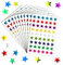 Sticker Sterne 540 Stück/10 Blätter Stern Aufkleber Etiketten 13mm farbige Stern Metallic Aufkleber Belohnung 9 Farben Sterne Aufkleber für Auszeichnungen Grußkarten Kunsthandwerk (10, 9 Farben)