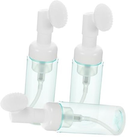 Ipetboom 3stücke Schaumflasche Mit Bürste Aus Kunststoff Wiederverwendbar Und Bruchfest Zum Aufbewahren Von Gesichtspflegeprodukten Shampoo Spülung Duschgel Für Reisen Und Einfach Nachfüllb