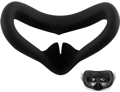 Masque Silicone Face Cover Cache-visage pour Meta Quest 3S, Coussin Facial & Couverture Visage Silicone pour Meta Quest 3S, Interface Faciale Compatible avec Oculus Quest 3, Accessoires VR